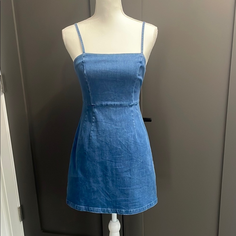 Sugar+Lips Blue Denim Dress